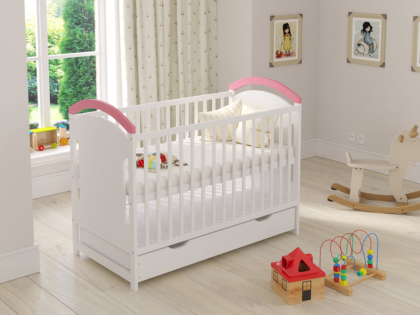 Amie | Cot Bed 120x60cm with drawer