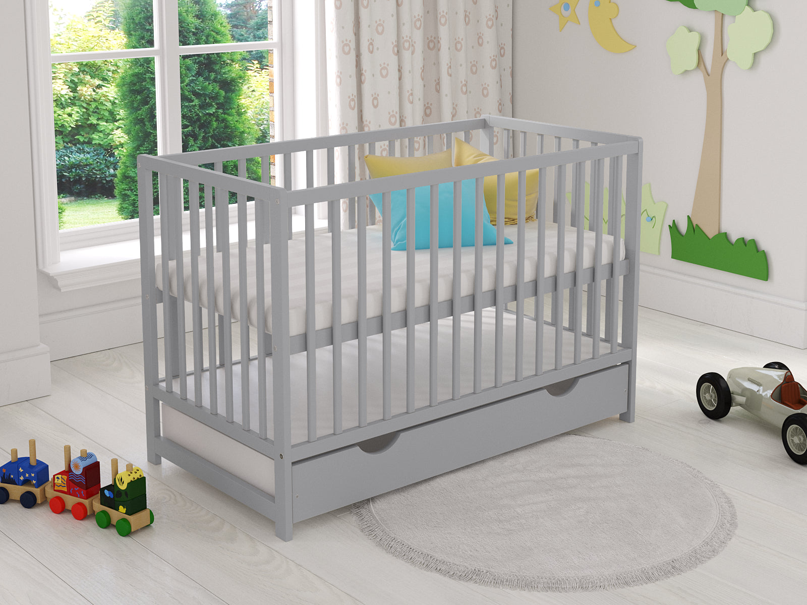 Denise | Cot Bed 120x60cm with drawer