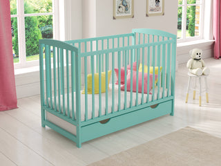 Jacob | Lit bébé 120x60cm avec tiroir et matelas Aloe Vera 