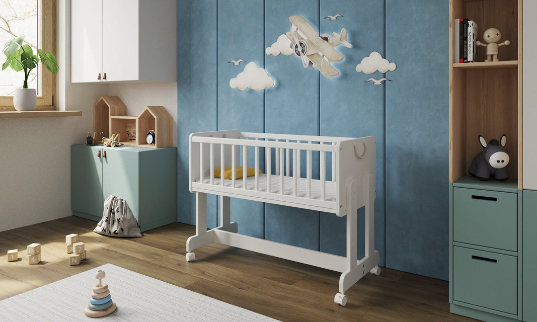 SmartCrib | Smart 6in1 Bedside Crib 90x40cm with Aloe Vera Quilted mattress