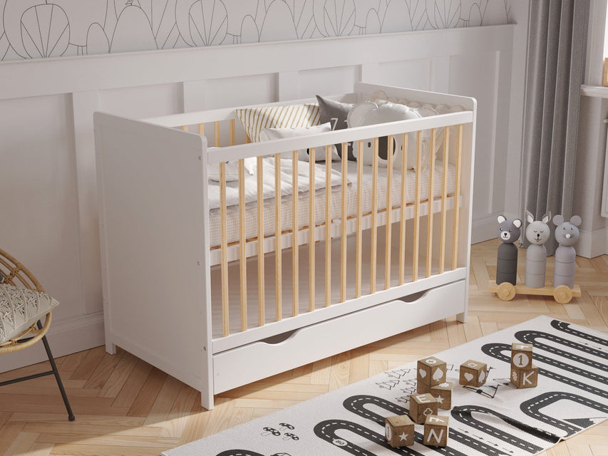 Tokyo | Cot Bed 120x60cm with drawer