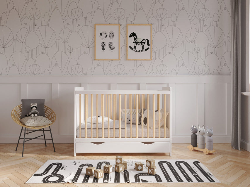 Tokyo | Cot Bed 120x60cm with drawer