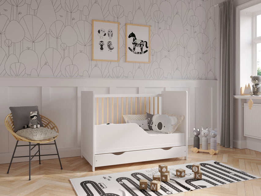 Tokyo | Cot Bed 120x60cm with drawer