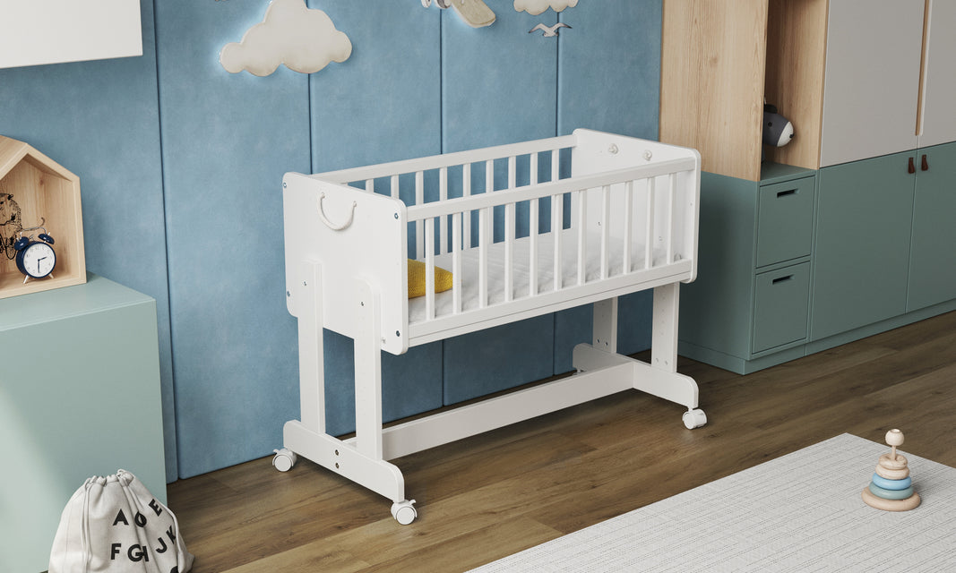 SmartCrib | Smart 6in1 Bedside Crib 90x40cm with Aloe Vera Quilted mattress