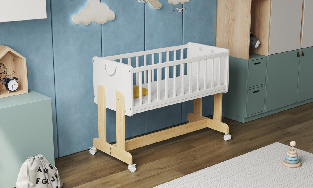 SmartCrib | Smart 6in1 Bedside Crib 90x40cm with Aloe Vera Quilted mattress