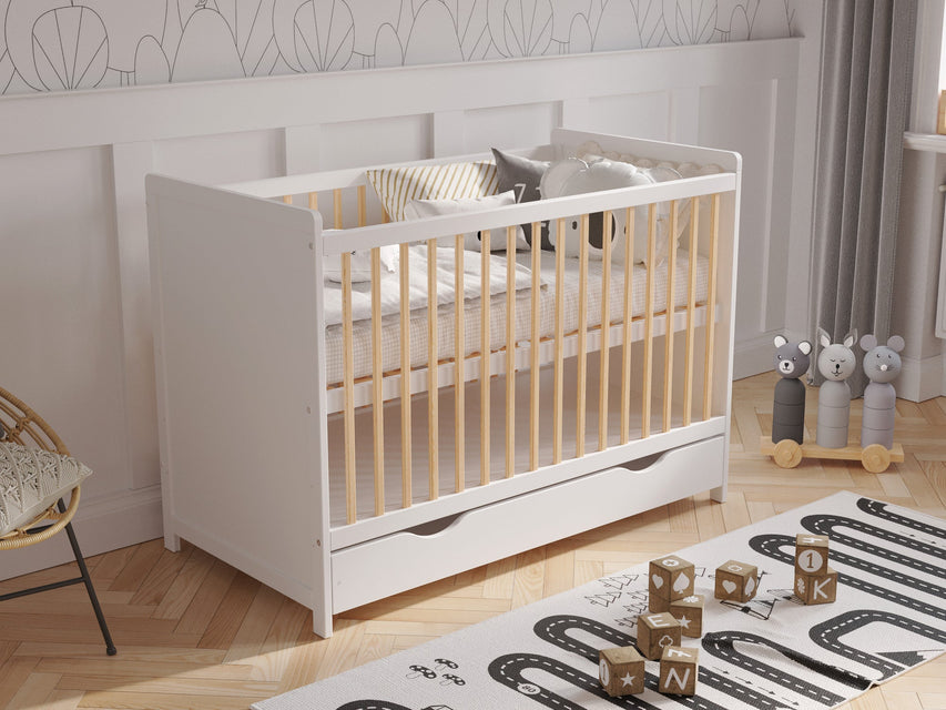 Tokyo | Cot Bed 120x60cm with drawer